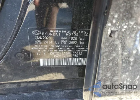 2023 Genesis G70 Base из США, поврежденный, VIN KMTG34TA9PU120692